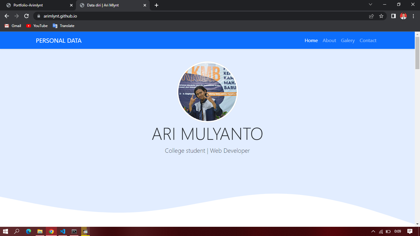 landing page